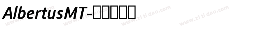 AlbertusMT字体转换