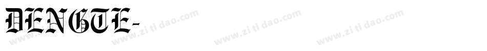 DENGTE字体转换