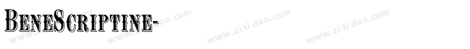 BeneScriptine字体转换