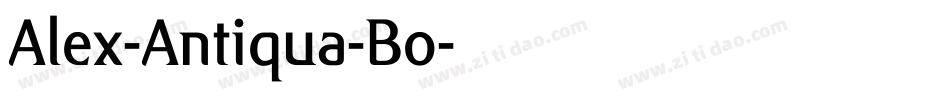 Alex-Antiqua-Bo字体转换