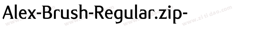 Alex-Brush-Regular.zip字体转换