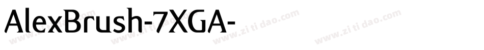 AlexBrush-7XGA字体转换