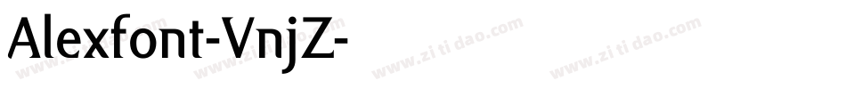 Alexfont-VnjZ字体转换