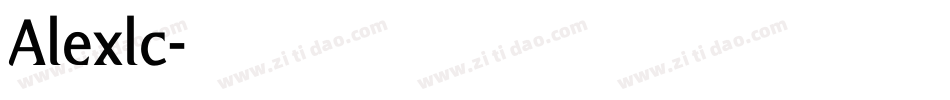 Alexlc字体转换