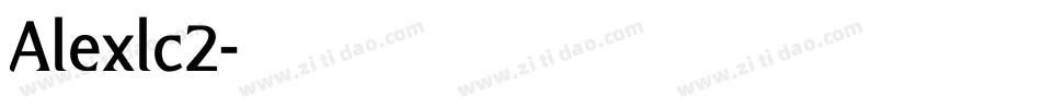 Alexlc2字体转换