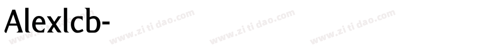 Alexlcb字体转换