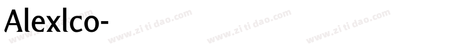 Alexlco字体转换