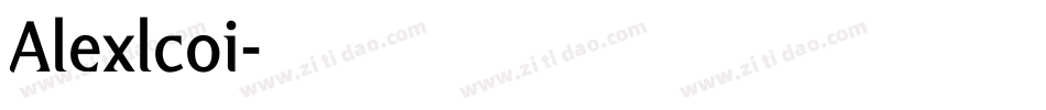 Alexlcoi字体转换