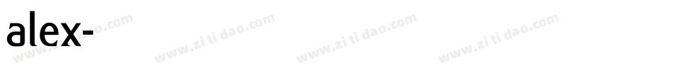 alex字体转换