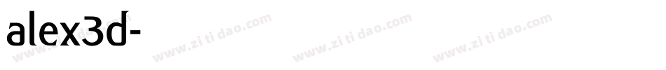 alex3d字体转换