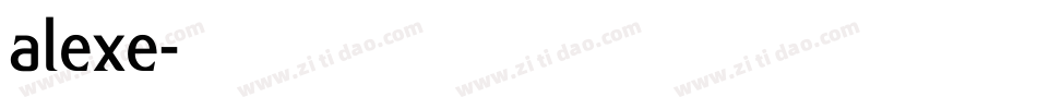 alexe字体转换