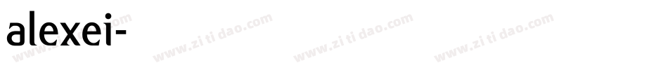 alexei字体转换