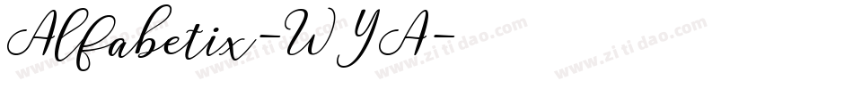 Alfabetix-WYA字体转换