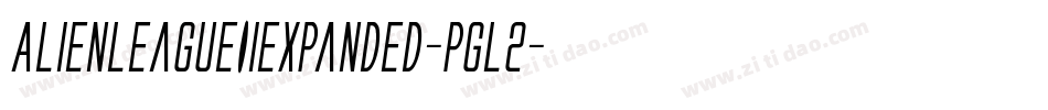 AlienLeagueIiExpanded-Pgl2字体转换