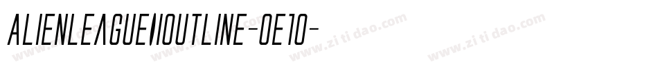 AlienLeagueIiOutline-0e1o字体转换