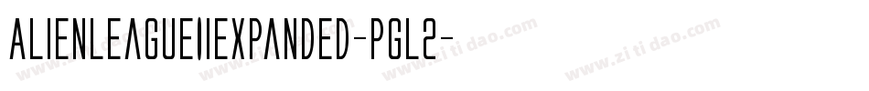 AlienLeagueIiExpanded-Pgl2字体转换