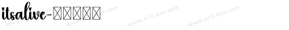 itsalive字体转换