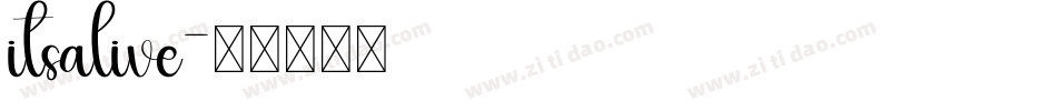 itsalive字体转换