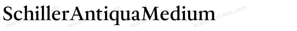 SchillerAntiquaMedium字体转换