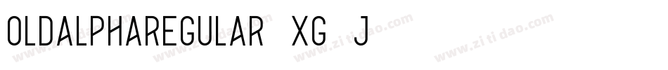 OldAlphaRegular-Xg8j字体转换