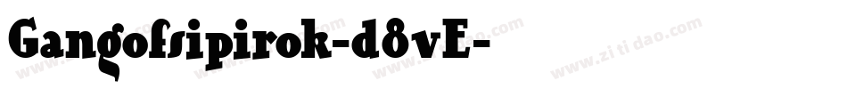 Gangofsipirok-d8vE字体转换