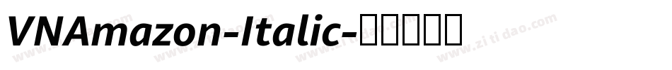 VNAmazon-Italic字体转换