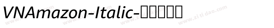 VNAmazon-Italic字体转换