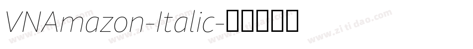 VNAmazon-Italic字体转换