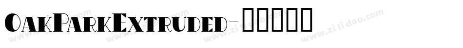 OakParkExtruded字体转换