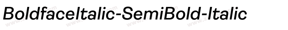 BoldfaceItalic-SemiBold-Italic字体转换