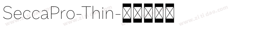SeccaPro-Thin字体转换