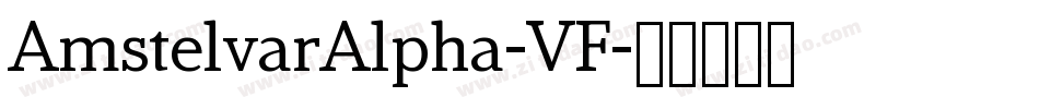 AmstelvarAlpha-VF字体转换