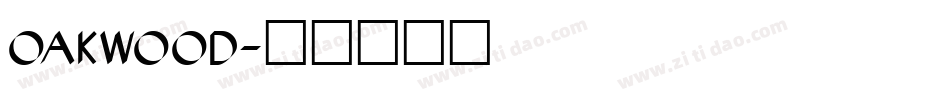OAKWOOD字体转换