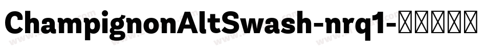 ChampignonAltSwash-nrq1字体转换