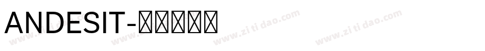 ANDESIT字体转换