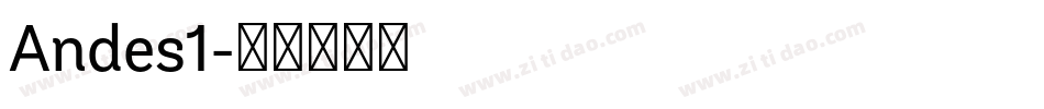 Andes1字体转换