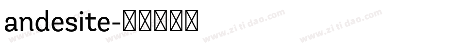 andesite字体转换