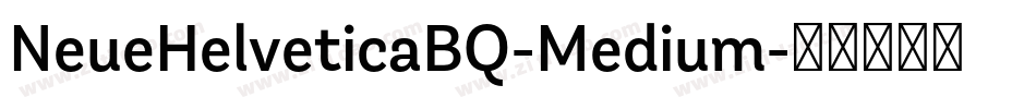 NeueHelveticaBQ-Medium字体转换