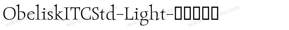 ObeliskITCStd-Light字体转换