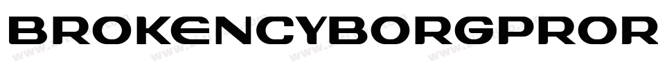 BrokenCyborgProRegular-BwA3字体转换 BrokenCyborgProRegular-BwA3字体转换