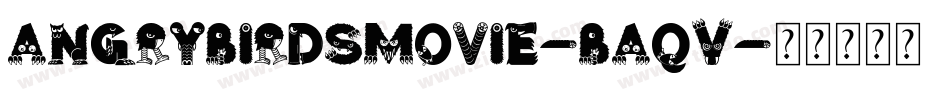 AngryBirdsMovie-BAqV字体转换