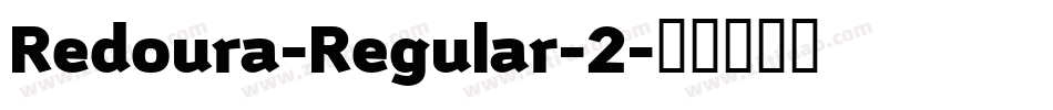 Redoura-Regular-2字体转换