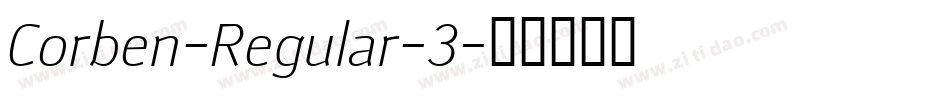 Corben-Regular-3字体转换