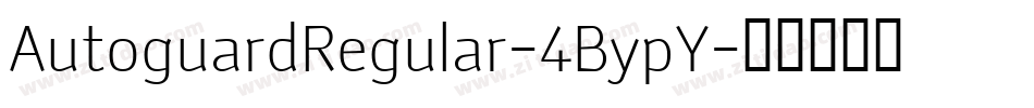 AutoguardRegular-4BypY字体转换