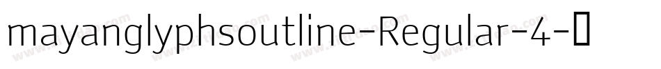 mayanglyphsoutline-Regular-4字体转换