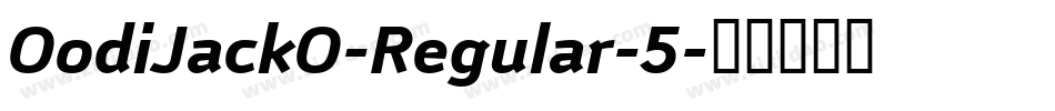 OodiJackO-Regular-5字体转换