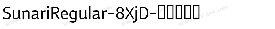 SunariRegular-8XjD字体转换