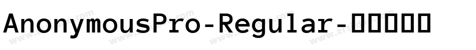 AnonymousPro-Regular字体转换