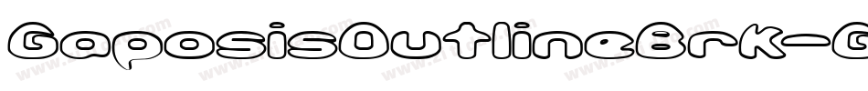 GaposisOutlineBrk-Galm字体转换