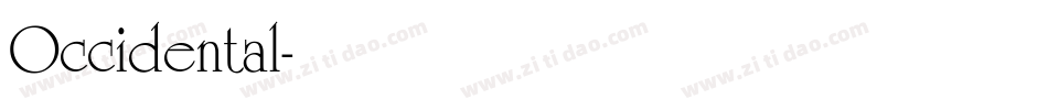 Occidental字体转换